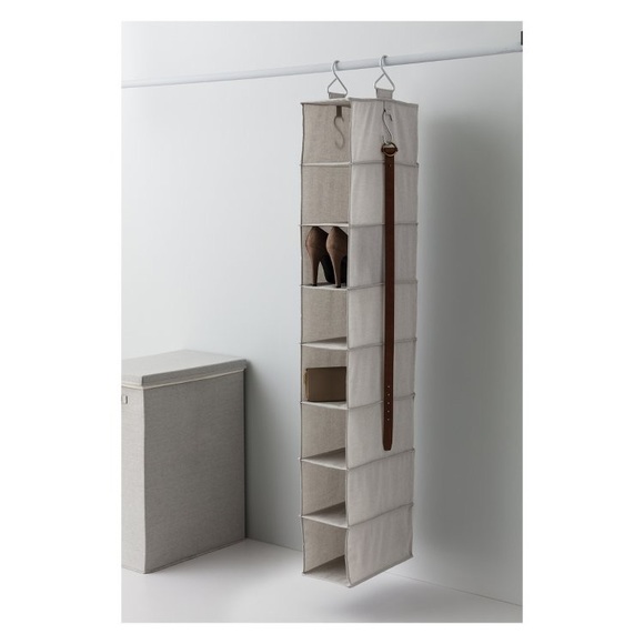 BN 8 Shelf Hanging Shoe Organizer w Side Hooks